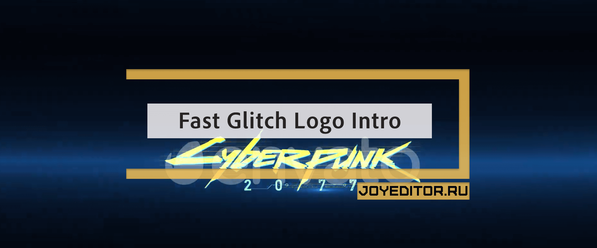 Fast Glitch Logo Intro